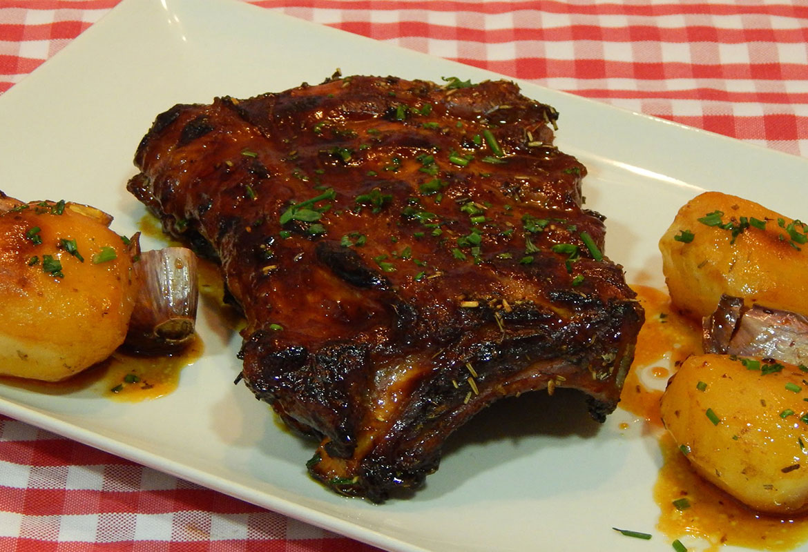 Cerdo Horneado con Miel