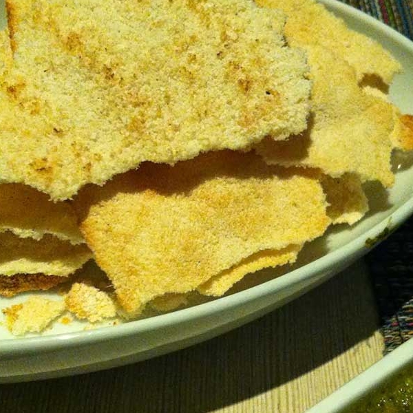 Casabe Tostados al Ajillo